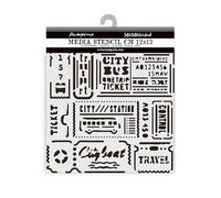 Stamperia - Spessi stencil per album di ritagli, album, card, bullet journals, e molto, materiale flessibile, facile da pulire, perfetto per hobby, artigianato e gifting (arte di travelling,