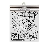 Stamperia - Spessi stencil per album di ritagli, album, card, bullet journals, e molto, materiale flessibile, facile da pulire, perfetto per hobby, artigianato e gifting (Alterego - Key, Number)