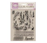 Stamperia - Stamp acrilico per scrapbooking, album, carte making, bullet journalling, and more trasparente, lunga durata, facile da pulire, perfetto per hobby, artigianato e velenatura (lavanda)