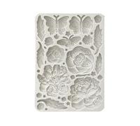 Stamperia - Stampo in silicone A5 per album di ritagli, bullet journals and more, non-stick, adatto per argilla ad aria, resina e more, perfetto per artigianato e velenatura (vecchio pizzo, farfalle e