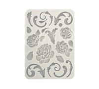 Stampo in Silicone Brocante Antiques fiori e decoro
