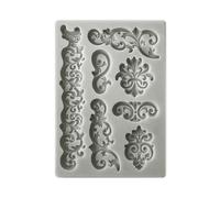 Stamperia - STAMPO IN SILICONE A6 - CHRISTMAS BORDURE E PIZZI