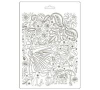 Stamperia Stampo Morbido-Passion Dancer, Bianco, A5