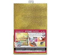 Stamperia Stone Paper Lavabile f.to A4 Oro, Multicolore, 21cmX29.7cm, 6 unità