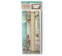 Stamperia - Tessuto per scrapbook, album, bullet journals and more poliestere, canto be sewn by mano or machine, adatto per colla artigianale, perfetto per artigianato e velenatura (The Nutcracker) (4
