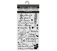 Stamperia - Thick Stencil for Scrapbooking (Flowers and Poems, Flowers and Writings)