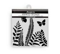 Stamperia - Thick Stencil for Scrapbooks, Albums, Cards, Bullet Journals, and More, Flexible Material, Easy to Clean, Perfect for Crafts and Gifting (Daisy Art, Fern)