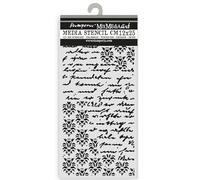 Stamperia - Thick Stencil for Scrapbooks, Albums, Cards, Bullet Journals, and More, Flexible Material, Easy to Clean, Perfect for Crafts and Gifting (Secret Diary, Seal and Writings)