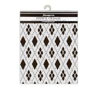 Stamperia - Thick Stencils for Scrapbooks, Albums, Cards, Bullet Journalling, and More, Flexible Material, Easy to Clean, Perfect for Hobbies, Crafts and Gifting (Master of Magic, Rhombus Pattern)