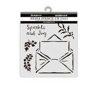 Stamperia - Thick Stencils for Scrapbooks, Albums, Cards, Bullet Journalling, and More, Flexible Material, Easy to Clean, Perfect for Hobbies, Crafts and Gifting (The Owl’s House, Letter)