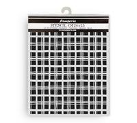 Stamperia - Thick Stencils for Scrapbooks, Albums, Cards, Bullet Journals, and More, Flexible Material, Easy to Clean, Perfect for Crafts and Gifting (Whispering Woods, Tartan Pattern)