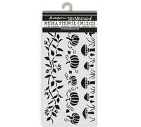 Stamperia - Thick Stencils for Scrapbooks, Albums, Cards, Bullet Journals, and More, Flexible Material, Easy to Clean, Perfect for Crafts and Gifting (Whispering Woods, 3 Stripes)