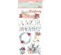 Stamperia Truciolato cm 15 x 30 - Amor Merry Christmas, Multicolore