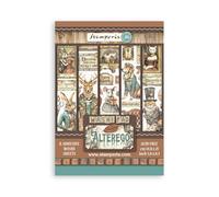 Stamperia - Washi Pad per scrapbook, album, card, bullet journals and more traslucent and easy to cut, acida free, Perfect for hobby, artigianato e gifting (Alterego) (A5) (8 fogli)