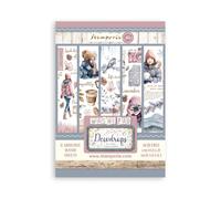 Stamperia - Washi Pad per scrapbooking, albums, card making, bullet journalling and more traslucent and easy to cut, acid free, Perfect for Hobbies, Crafts, and Gifting (Dewdrops) (A5) (8 fogli)