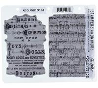 Stampers Anonymous ClingStamp TH Music & Advert Francobolli, Multicolore, Variabile