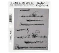 Stampers Anonymous CMS-365 Timbri Adesivi Tim Holtz, 17,8 x 20,5 cm, Gomma, Punti, 7 x 8.5 inches