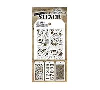 Stampers Anonymous, Mini Stencil Collezione Tim Holtz, Set 2