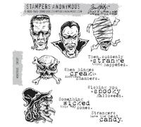 Stampers Anonymous Monstrous - Set di timbri in gomma, materiale sintetico, multicolore, 24,8 x 18,6 x 0,8 cm