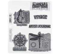 Stampers Anonymous Tim Holtz Cling Rubber Stamp Set-Classics #1