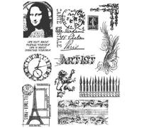 Stampers Anonymous Tim Holtz Cling Stamp Rubber Set 7 "" x 8,5 ", Mini Classics