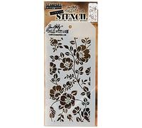 Stampers Anonymous Tim Holtz Doodle Stencil, Trasparente, Materiale Sintetico, Transparent, 28.3 x 11.4 x 0.1 cm