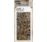 Stampers Anonymous Tim Holtz Doodle Stencil, Trasparente, Materiale Sintetico, Transparent, 28.3 x 11.4 x 0.1 cm