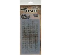 Stampers Anonymous Tim Holtz Layered Stencil 4.125 by 8.5-Inch Dot F
