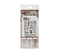 Stampers Anonymous Tim Holtz-Mini Stencil#7 Strati