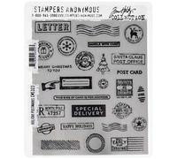 Stampers Anonymous Tim Holtz, timbri adesivi, multicolore, 22,86 x 17,78 x 0,76 cm