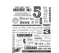Stampers Anonymous Timbro trasparente eccentrico per la creazione di biglietti, scrapbooking e supporti misti, grigio