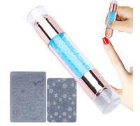Stampers per unghie, Strumento per le unghie,Penne di stampaggio d'arte - Rinestone abbellito Penne a doppia estremità per donne per un del salone manicure