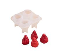 Stampi 3D Fragola Silicone Sapone stampo Casting Cottura Forniture Artigianali Per La Decorazione Della Torta