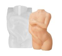 Stampi 3D per candele a forma di donna, forma umana, in silicone riutilizzabile, in resina epossidica, per scolpire la cera, strumenti artistici fai da te per candele, sapone, argilla, aromaterapia