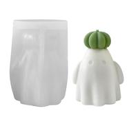 Stampi A Candela Silicone - Set Di Stampo Decorativo In Gesso | Stampo Per Versare In Cemento Halloween | Forma Fantasma Di Zucca | Tema Artigianale Fatto A Mano | Strumento Riutilizzabile Versatile,