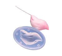 Stampi a coda in silicone per argilla asciutta all'aria con motivi dettagliati di capelli, ideali per gli amanti dei gioielli e dell'artigianato, stampi educativi artistici