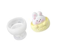 Stampi a forma di animaletti a forma di coniglio, in silicone, per sapone, fusione, artigianato, decorazioni per la casa