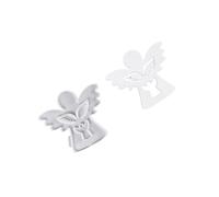 Stampi a forma di cherubini con cuore e stella, stampi per intonaci in silicone ornamento resina epossidica forniture artigianali angelo con cuore stella in silicone colata cerotti forniture