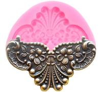 Stampi a forma di fiore in resina, a forma di ali d'angelo, in silicone, strumenti per decorare torte, torte, cupcake, cioccolato, caramelle, argilla, 7,5 x 4,5 cm