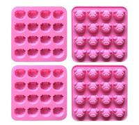 Stampi A Forma Di Maiale Da 4 Pezzi, Forme Interessanti, Stampi Per Cioccolato, Stampi In Silicone Per Cartoni Animati, Strumenti Per Cuocere Dolci
