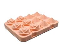 Stampi a forma di rosa flessibile in silicone per uso alimentare vassoio per ghiaccio da cucina per vino cocktail a forma di fiore di rosa creatore del cubo