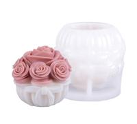 Stampi a forma di rosa, stampi in silicone a forma di rosa, adatti per la realizzazione, diffusori di sapone fatti a mano, decorazioni per torte fondente, decorazioni per la casa.