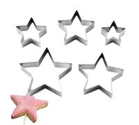 Stampi a stella - Stampi a stella | Stampi a stella a cinque punte, in acciaio inox, forme per taglierina, stampi a stella a cinque punte, set di formine per verdure per cottura