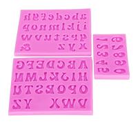 Stampi adfanumerici in silicone alfanumerico set lettere minuscole al minuscole Numero cabpe al cioccolato Candata di argilla fai da te per decorazioni da forno progetti