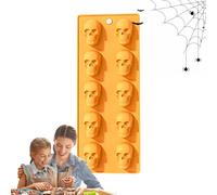Stampi al cioccolato di Halloween - Tem che supportano ripetuti fantasmi di zucca | Garantire forme pulite in silicone Ghost Stampo Halloweens | Stampi in silicone a forma di zucche per cottura e prod