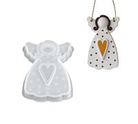 Stampi Angelo Per Resina,Pressofusione In Silicone Per Natale - Stampi In Cemento Per La Decorazione Domestica,Per Laboratori Artigianato Insegnanti Arte Amatoriale Gioielli