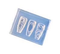Stampi artistici per unghie, strumento di progettazione di stencil riutilizzabile, tema serpenti, stampi in silicone fatti a mano, adatti per la produzione di sculture manicure