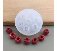Stampi bianchi per cupcake, topper per decorazione di mirtilli, lamponi e ghiaccioli, stampi in silicone per fondente, strumenti da forno, stampi per cioccolatini, stampi per pasticceria e pasticceria