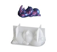 Stampi creativi in resina a forma di animale in silicone epossidico, strumenti artigianali per coccodrilli, rinoceronti, decorazioni artistiche e creazioni con rinoceronti