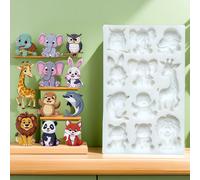 Stampi creativi multipli per piccoli animali, stampi per gomme e fondant, decorazioni per torte, resistenti alle alte temperature e facili da sformare